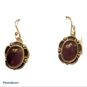 amethyst/Sterling earrings
